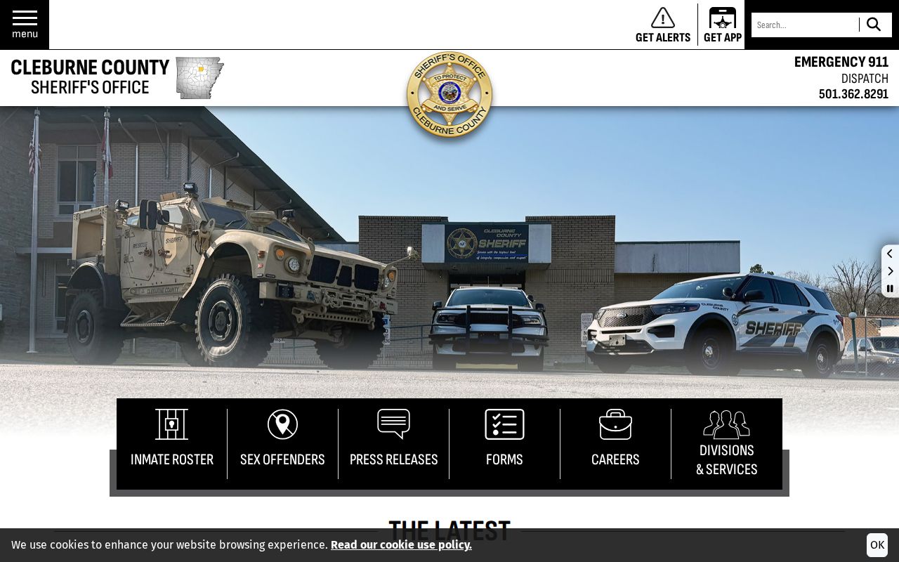 Cleburne County criminal history sheriff home page