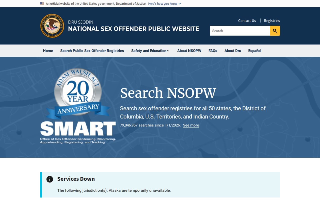 Cleburne County sex offender lookup NSOPW search